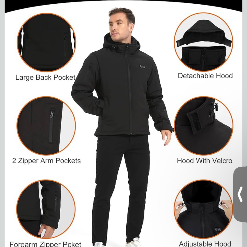 Lofinimo Mens Heated Jacket